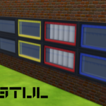 De Stijl Windows for The Sims 4