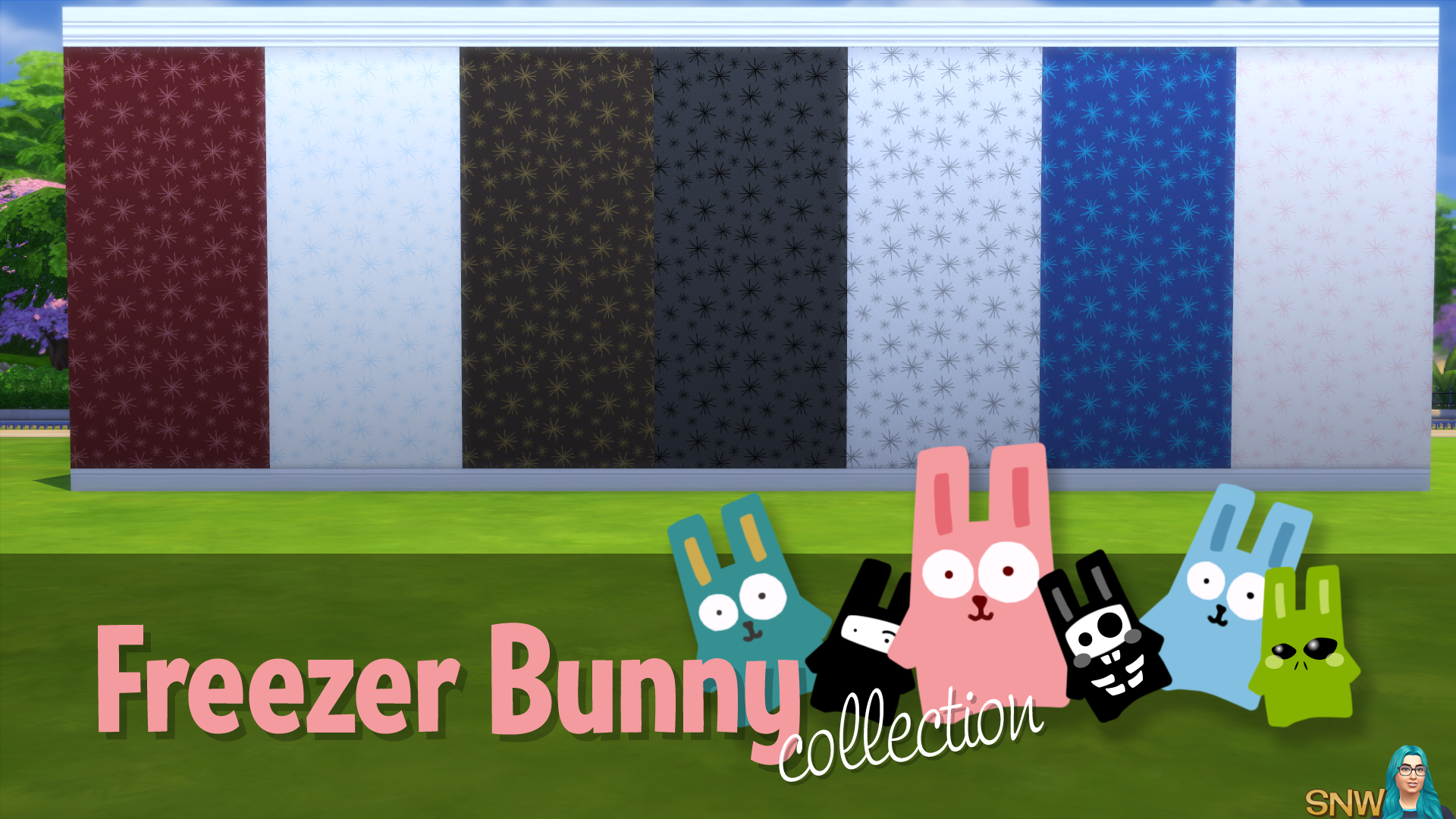 Freezer Bunny Collectie Starburst Behang Snw Games Nl